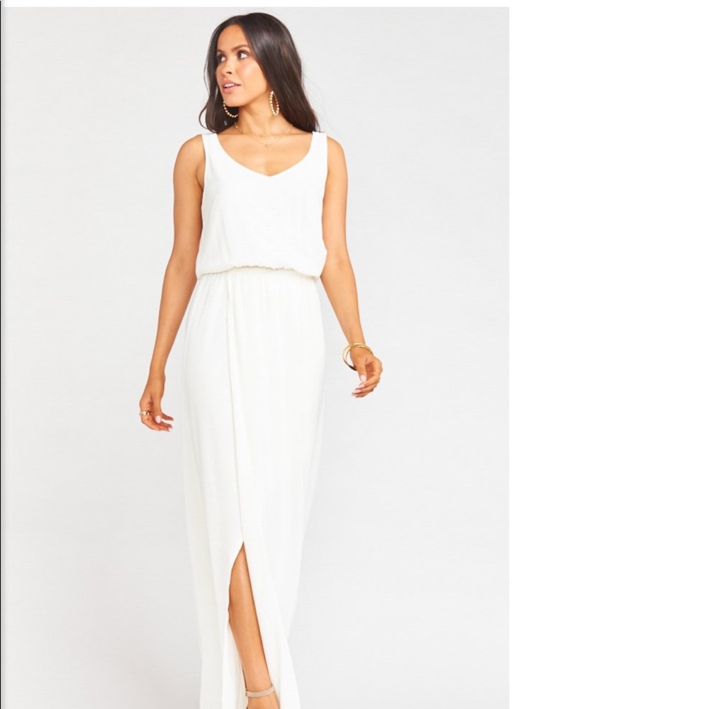 Show me your mumu white Kendal maxi dress Small